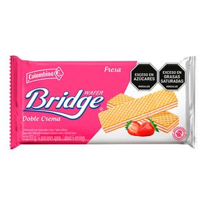 Galleta Bridge Wafer Fresa Doble Crema 151 G