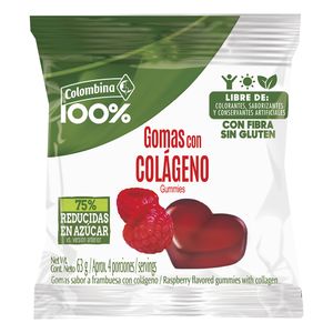 GOMAS COLOMBINA 100% C/COLAGENO 63g