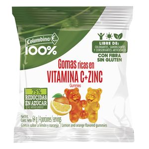 GOMAS COLOMBINA 100% VITAMINA C 64g