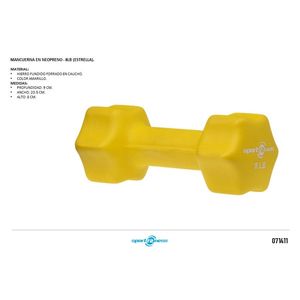 Mancuerna En Neopreno Lb (Estrella) Db-D-104 Sportfitness