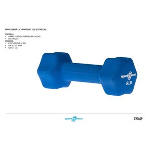 Mancuerna En Neopreno Lb (Estrella) Db-D-104 Sportfitness
