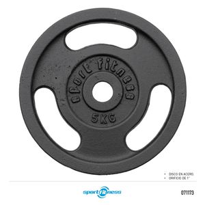 Disco Estandar En Acero 1Pul - Kg Ctwp002 Sportfitness