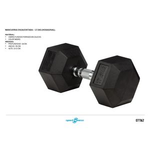 Mancuerna Encauchetada Kg (Hexagonal) Db-R-301 Sportfitness