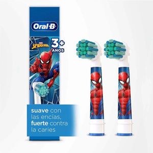 Cabezales de Repuesto Oral B para Cepillo Dental Eléctrico Spider-Man X2 Unds