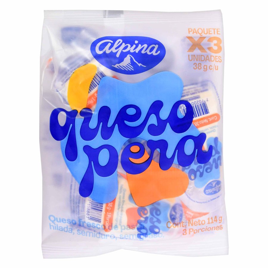 QUESO ALPINA PASTA HILADA 114g Olímpica