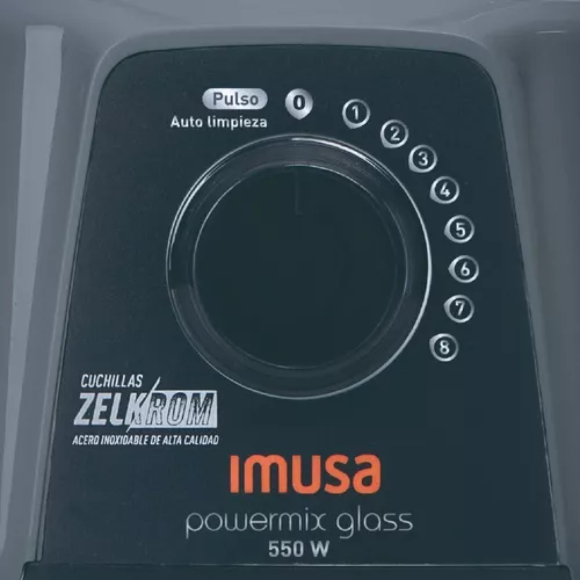 Licuadora imusa powermix glass 8 velocidades sale