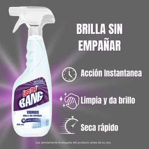 Limpia Vidrios Easy Off Bang Cristal Regular Pistola 500ml