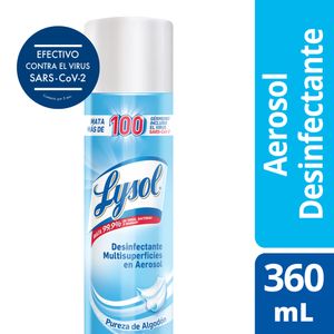 Desinfectante Lysol Aerosol Pureza de Algodón 360ml