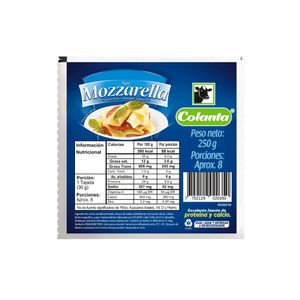 Queso Colanta Mozzarella 250 G