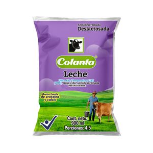 Leche Colanta Uht Deslactosada 900 Ml