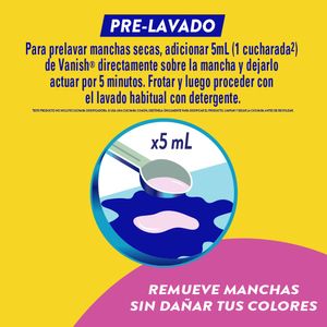 Quitamanchas Vanish Líquido Rosa 1.8L + 800ml