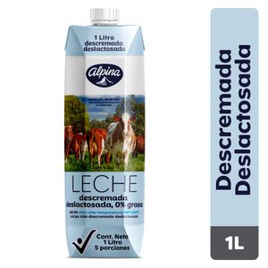 Leche Alpina Uht Deslactosada Descremada 1 Lt