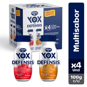 Yogurt Yox Multisabores 100 G X4 Unds