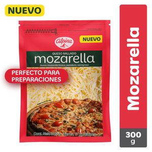 Queso Alpina Rallado Mozzarella Fresco 300 G