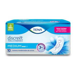 Toalla Higiénica Tena Mujer Medium X10 Unds