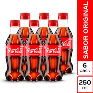 Gaseosa Coca Cola Original 250 Ml X6 Unds