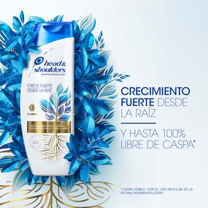 Shampoo Head & Shoulders Crece Fuerte Desde la Raíz 700 Ml