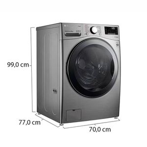 Lavadora LG 22 Kg Carga Frontal Silver Wm22Vv2S6Br