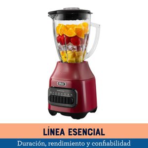 Licuadora Oster 1,5 Lt Vaso Vidrio 6 Velocidades Roja Blstpegrpb013