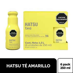 Té Hatsu Amarillo Carambolo y Flor de Loto 250 Ml X6 Unds