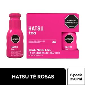 Té Hatsu Rosa Lychee 250 Ml X6 Unds