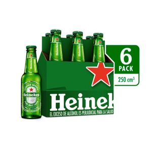 Cerveza Heineken Original 250 Ml X6 Unds