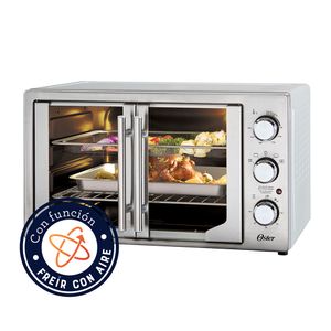 Horno Tostador Oster 42 Lt 1700 Watts Freidora de Aire Antiadherente Tssttvfdmafns