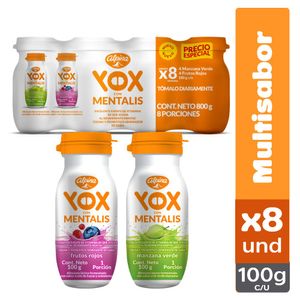 Yox Mentalis Multisabor 100 G X8 Unds