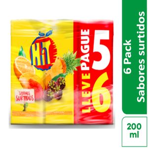 Jugo Hit Surtido 200 Ml X6 Unds