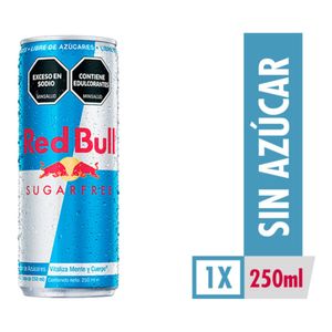 Bebida Energizante Red Bull Sin Azúcar 250 Ml