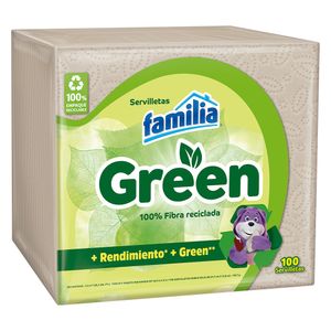 Servilleta Familia Green X100 Unds