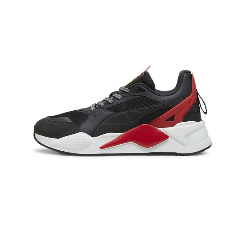 Puma rsx negro con fashion blanco