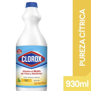Blanqueador Clorox Pureza Cítrica 930 Ml