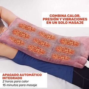 Manta térmica para masaje con peso, brinda calor y vibración - calor que calma