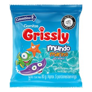 Goma Grissly Mundo Marino 80 G