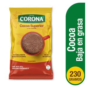 Cocoa Corona en Polvo Bajo en Grasa 230 G