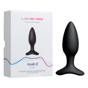 Plug anal vibrador hush 2 talla s lovense