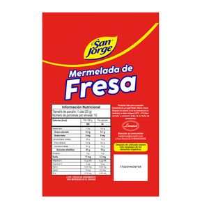 Mermelada San Jorge Fresa  Doypack x 200gr