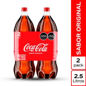 Gaseosa Coca Cola 2,5 Lt X2 Unds