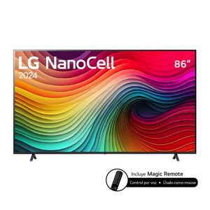 Televisor LG 86 Pulgadas Nanocell UHD 4K Smart TV Webos 24 86Nano80Tsa