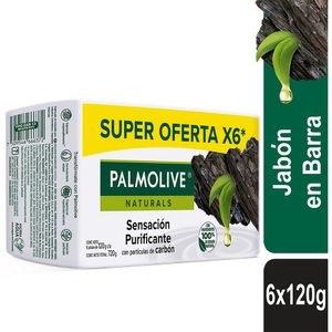 Jabon Palmolive Carbon 120g x6