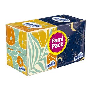 Pañuelos Familia Triple Hoja sin Aroma 2 Cubo X60 Unds