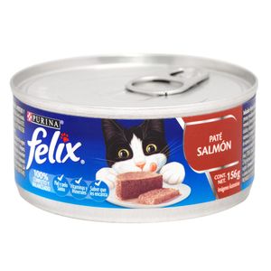 Alimento Húmedo para Gatos Felix Adulto Pate Salmón 156 G