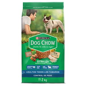 Alimento Perro Dog Chow Adultos Control de Peso 2 Kg