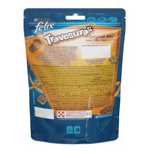 Snack para gatos adultos  Purina Felix Travesuras sabor a Pollo, Higado y Pavo x 60gr