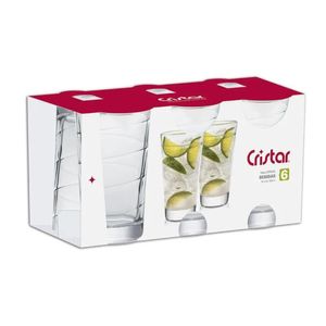 Set de Vaso Cristar Spiral Bebidas Lisos X6 Unds