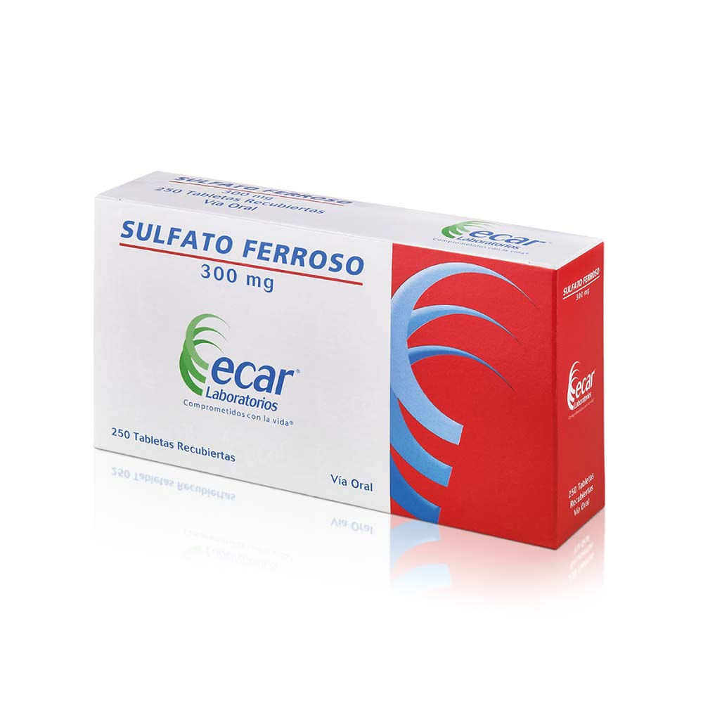 SULFATO FERROSO 300 MG CJ X 250 TAB