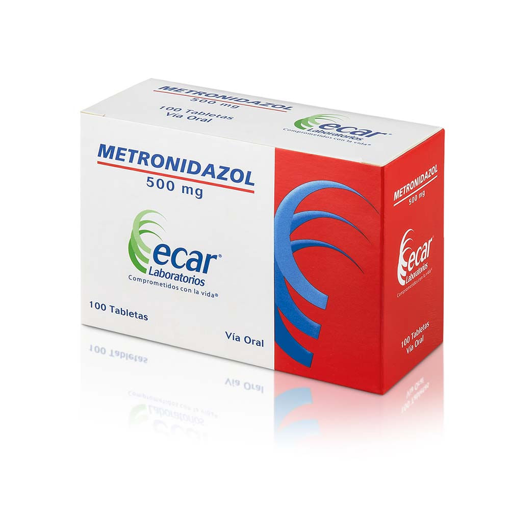 METRONIDAZOL ECAR 500 MG BLISTER X 10 TABLETAS