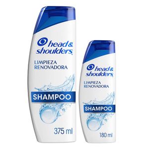 Shampoo Head & Shoulders Limpieza Renovadora 375 Ml + Shampoo 180 Ml