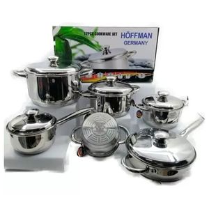 Bateria De Ollas Acero Quirurgico Hoffman Germany 12 Piezas